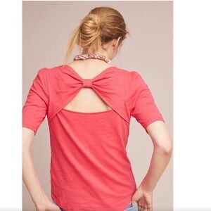 Anthropologie Meadow Rue Women’s Bow-Back Tee